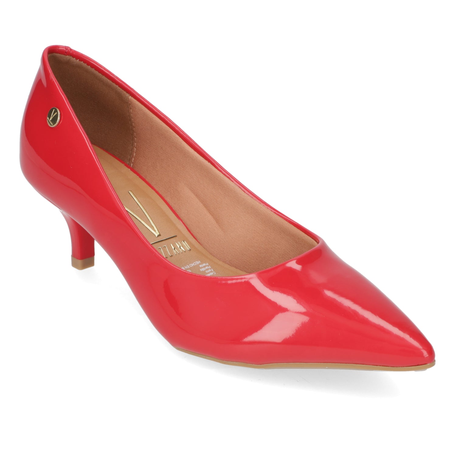 Stiletto Taco Aguja Efecto Charol Rojo 40 / Rojo