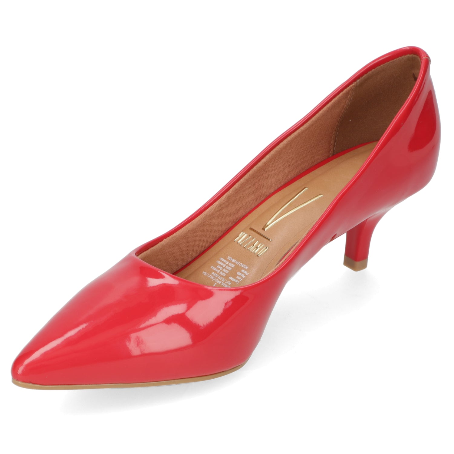 Stiletto Taco Aguja Efecto Charol Rojo 40 / Rojo