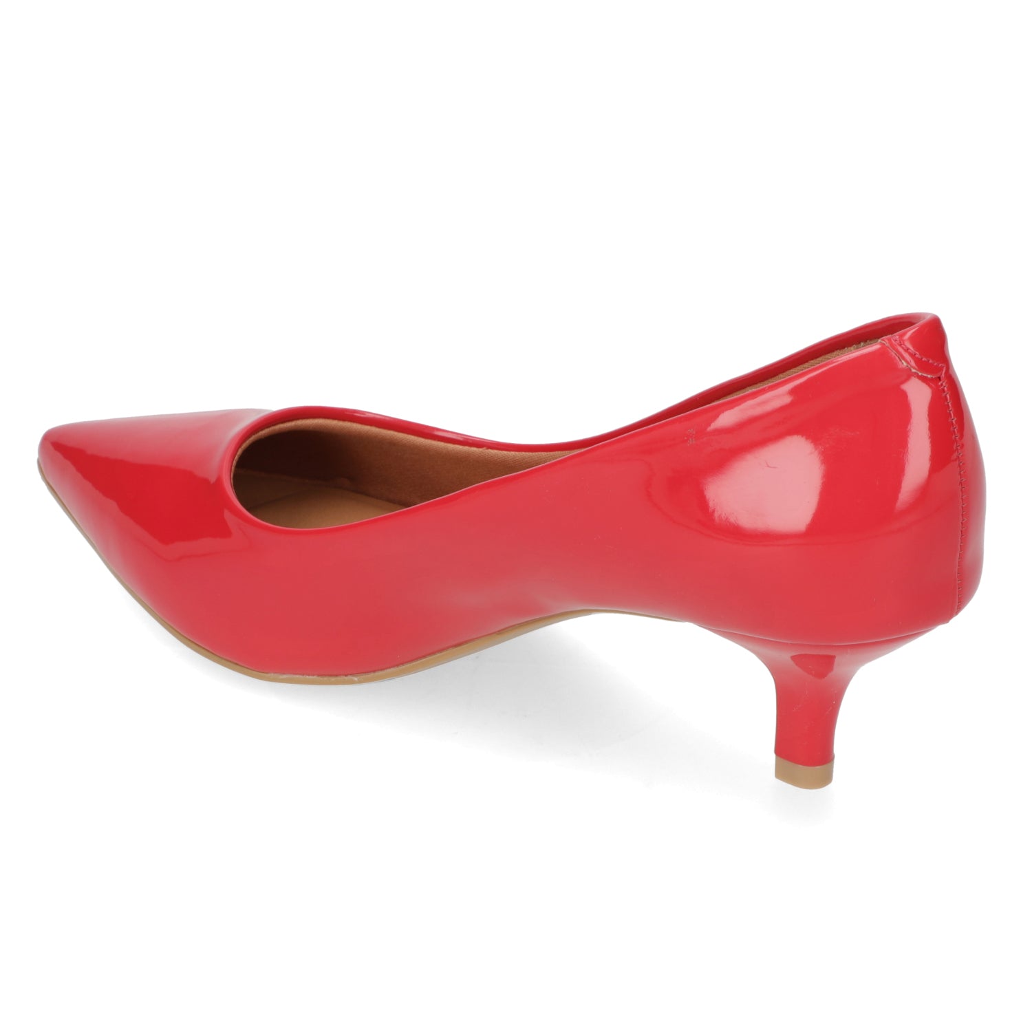 Stiletto Taco Aguja Efecto Charol Rojo 40 / Rojo