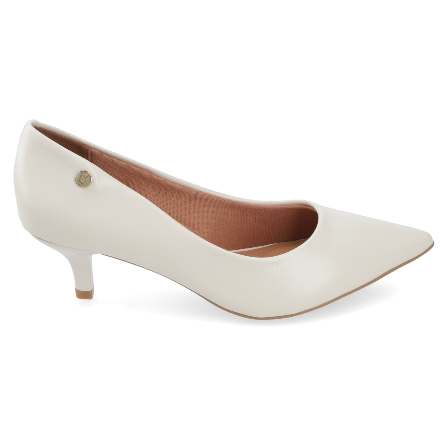 Stiletto taco Aguja 5 cm Glossy Blanco Vizzano