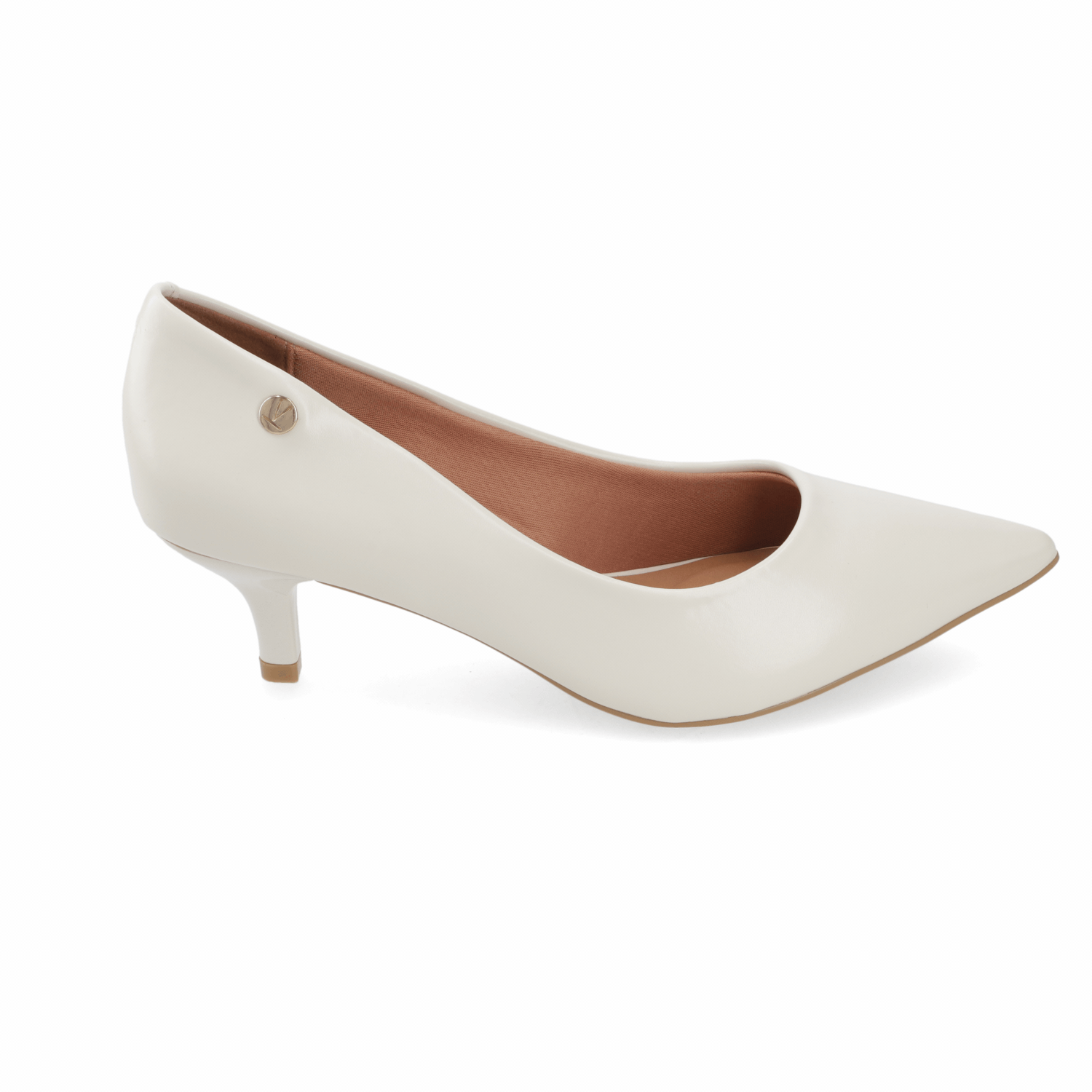 Stiletto taco Aguja 5 cm Glossy Blanco Vizzano