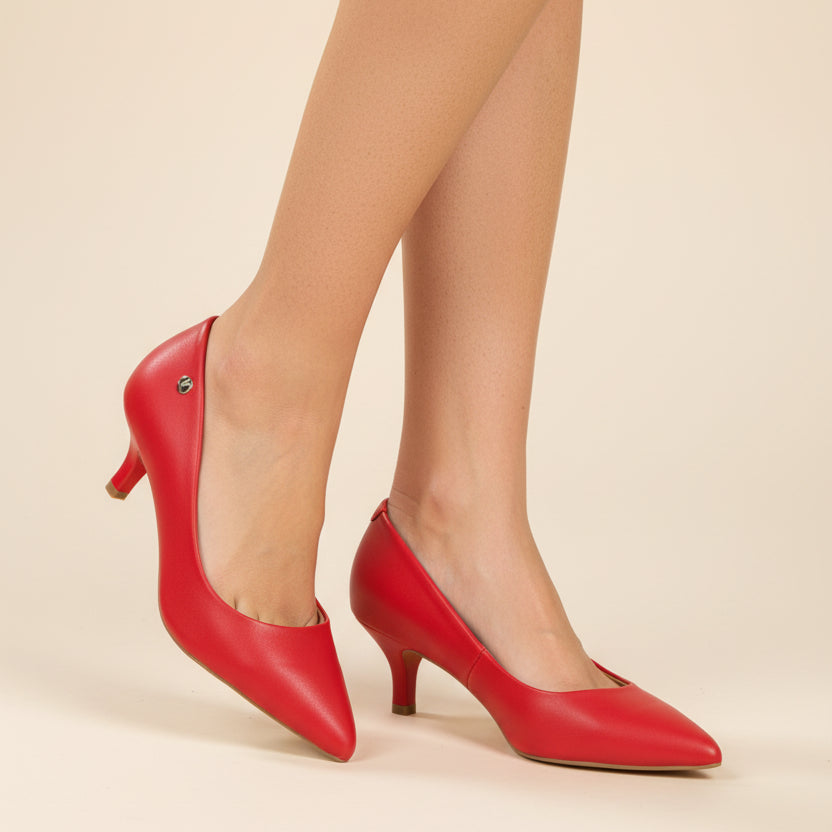Stiletto Taco Aguja Rojo Vizzano