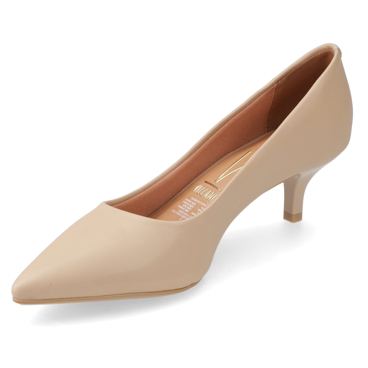 Stiletto Taco Aguja Eco Cuero Beige 34 / Beige