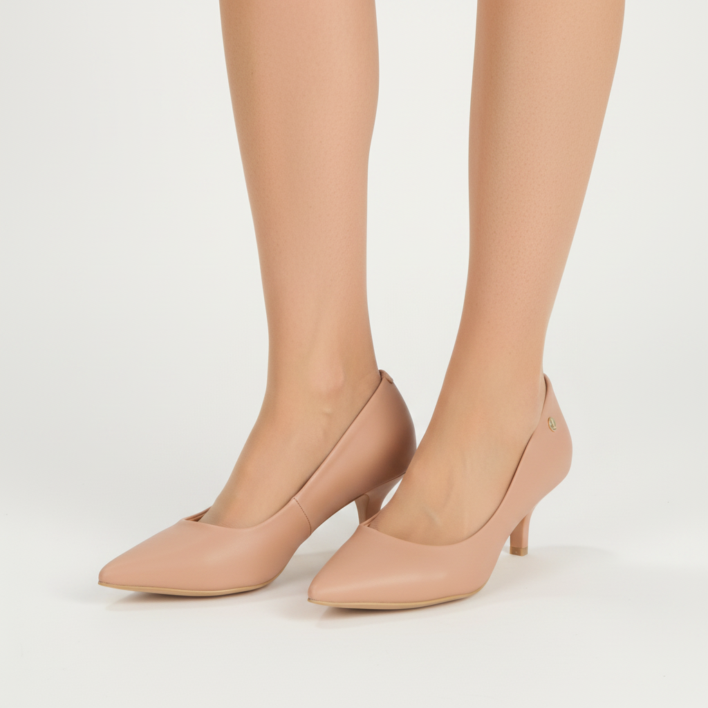Stiletto Taco Aguja Nude
