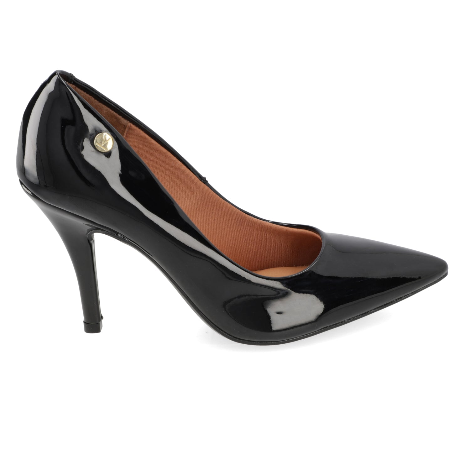 Stiletto Taco Aguja Efecto Charol 35 / Negro