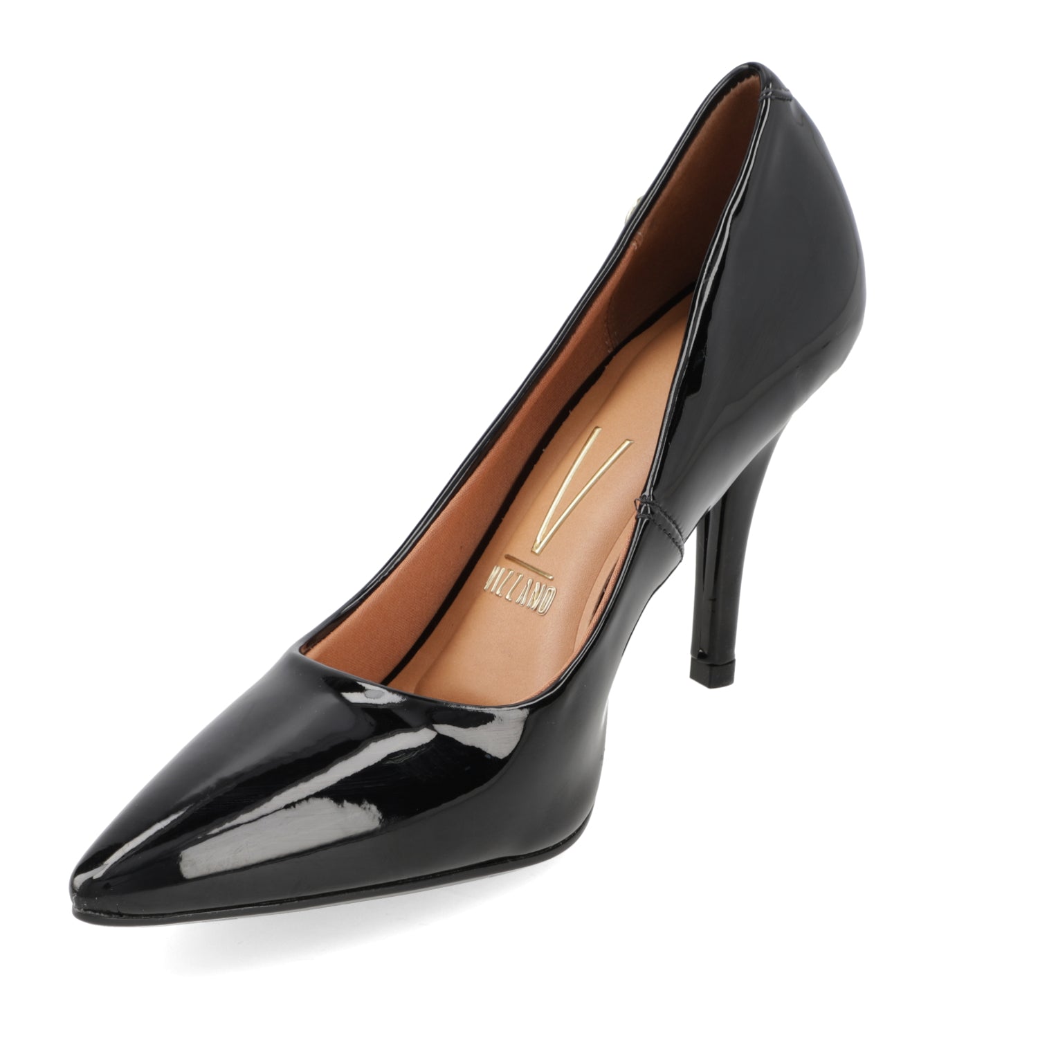 Stiletto Taco Aguja Efecto Charol 35 / Negro