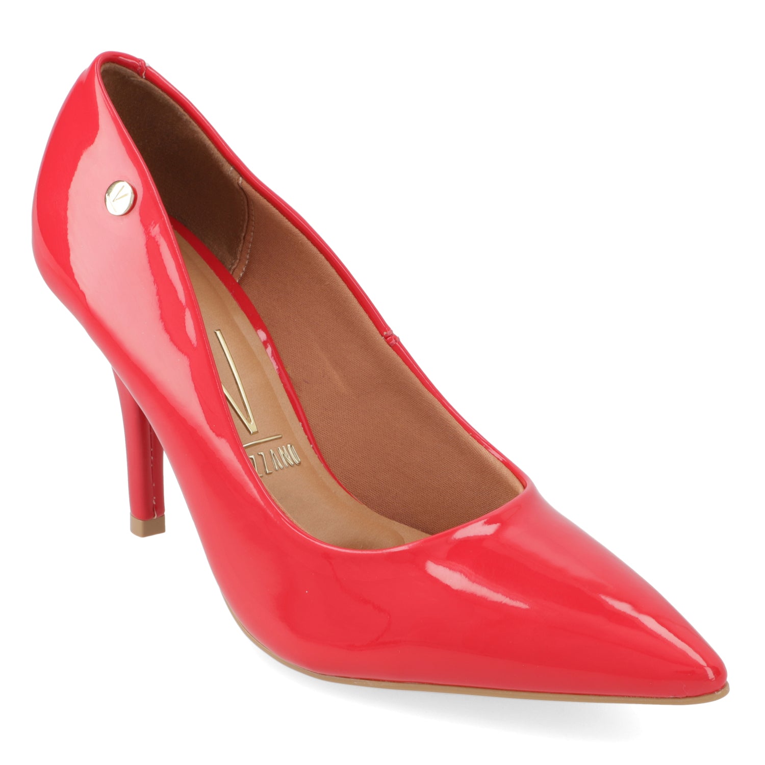 Stiletto Taco Aguja Efecto Charol 35 / Rojo
