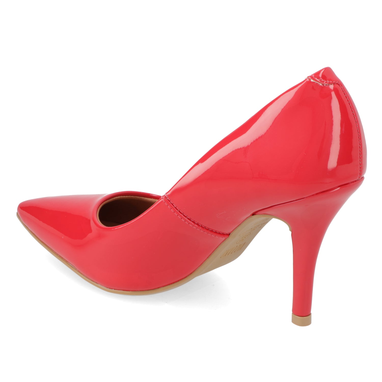 Stiletto Taco Aguja Efecto Charol 35 / Rojo