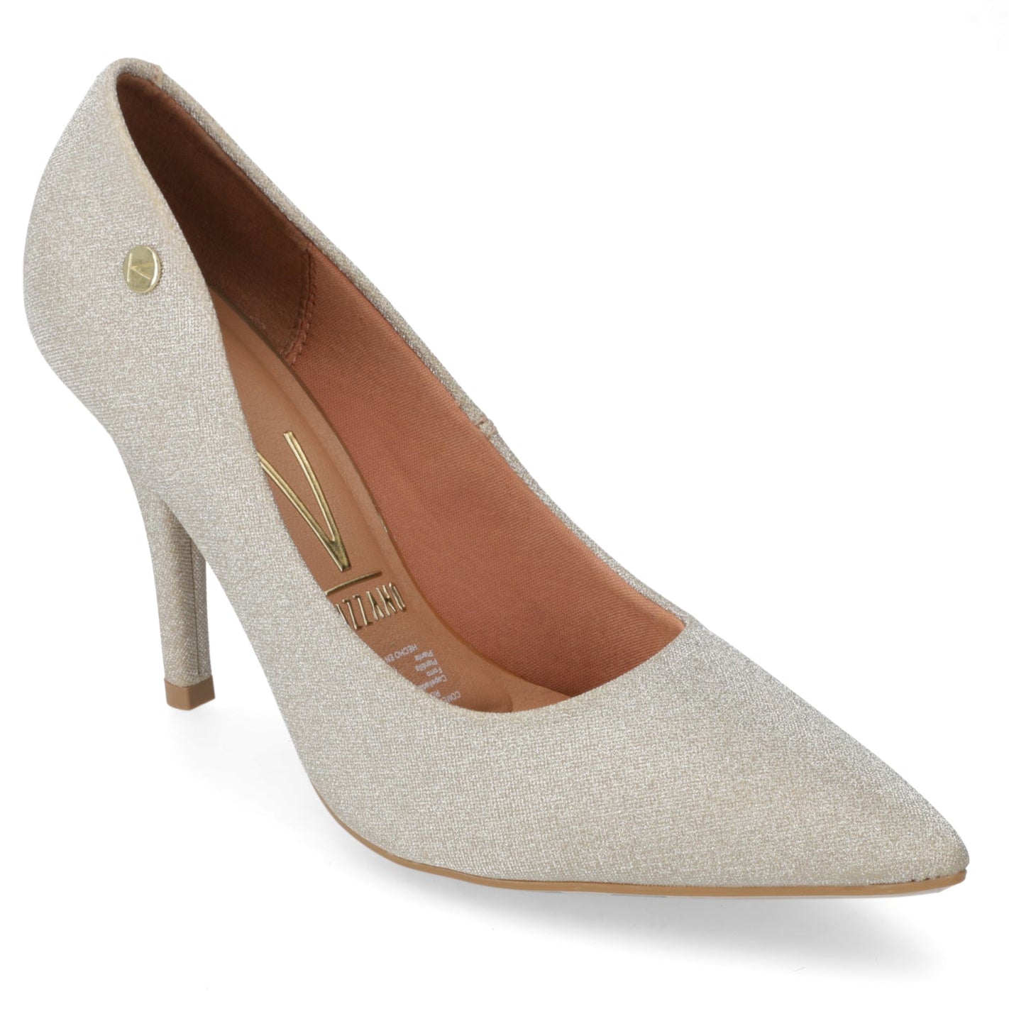 Stiletto Taco Aguja Glitter Dorado 34 / Dorado