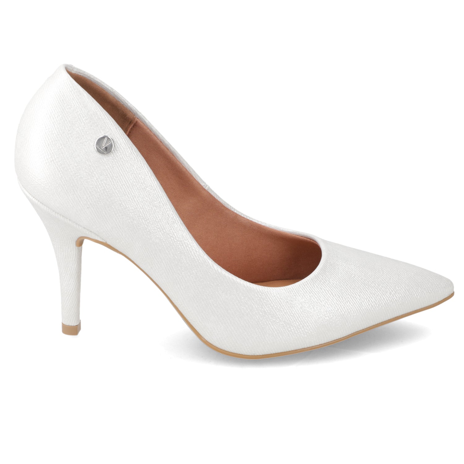 Stiletto Metalizado Blanco Vizzano 34 / Blanco