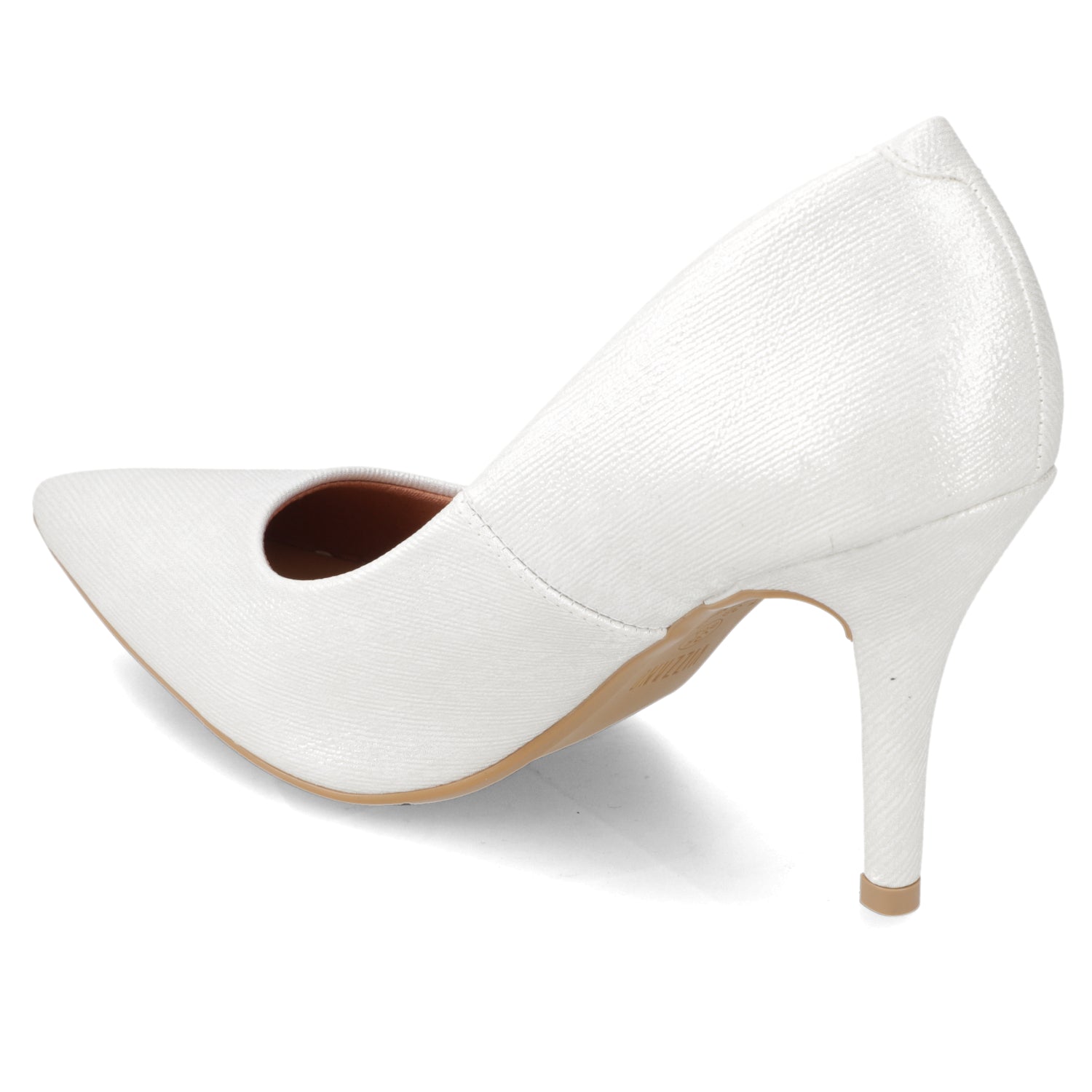 Stiletto Metalizado Blanco Vizzano 34 / Blanco