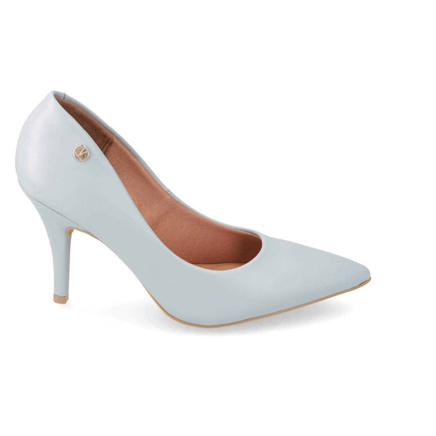 Stiletto Taco Aguja Alto Celeste Vizzano Ecocuero 35 / Celeste