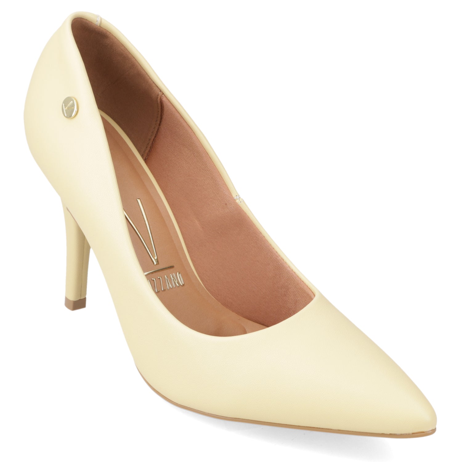 Stiletto Taco Aguja Alto Amarillo Vizzano Ecocuero 35 / Amarillo