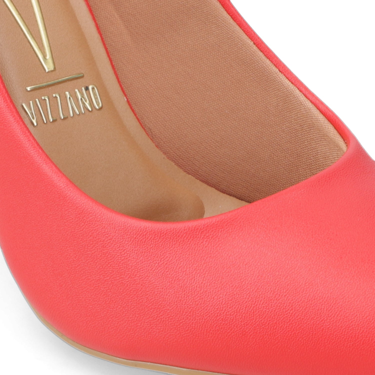 Stiletto Taco Aguja Alto Rojo Vizzano Ecocuero 34 / Rojo