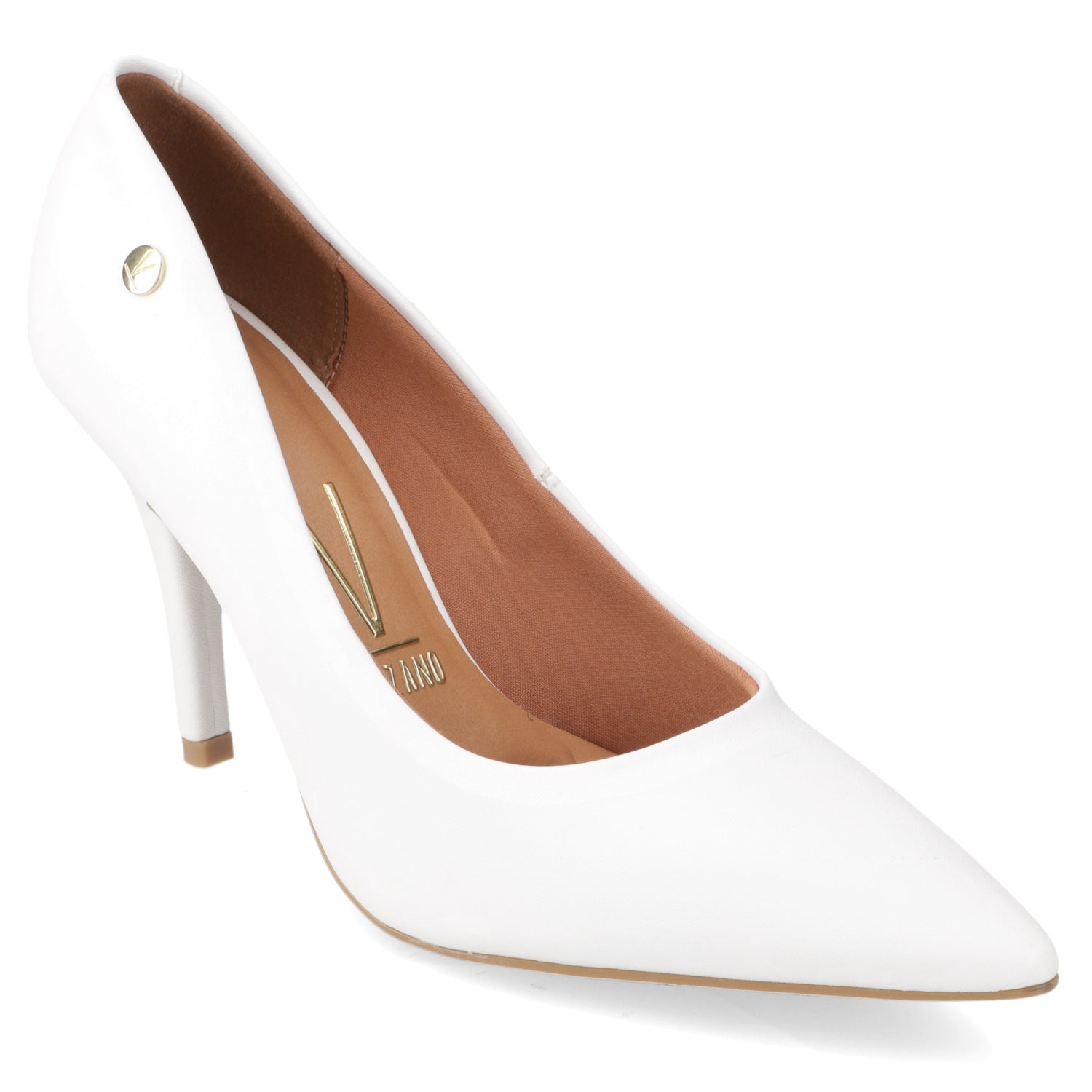 Stiletto Taco Aguja EcoCuero 35 / Blanco