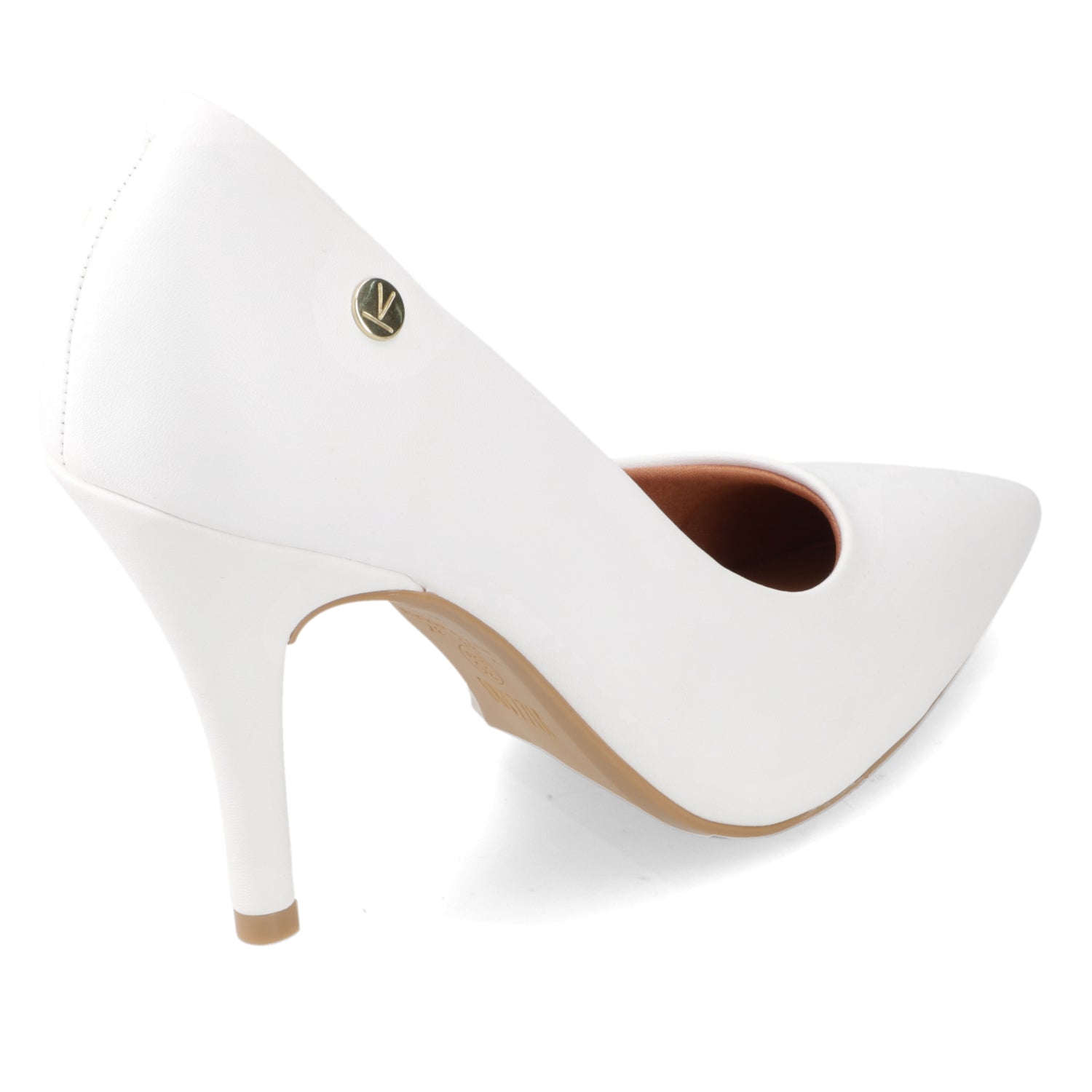 Stiletto Taco Aguja EcoCuero 35 / Blanco