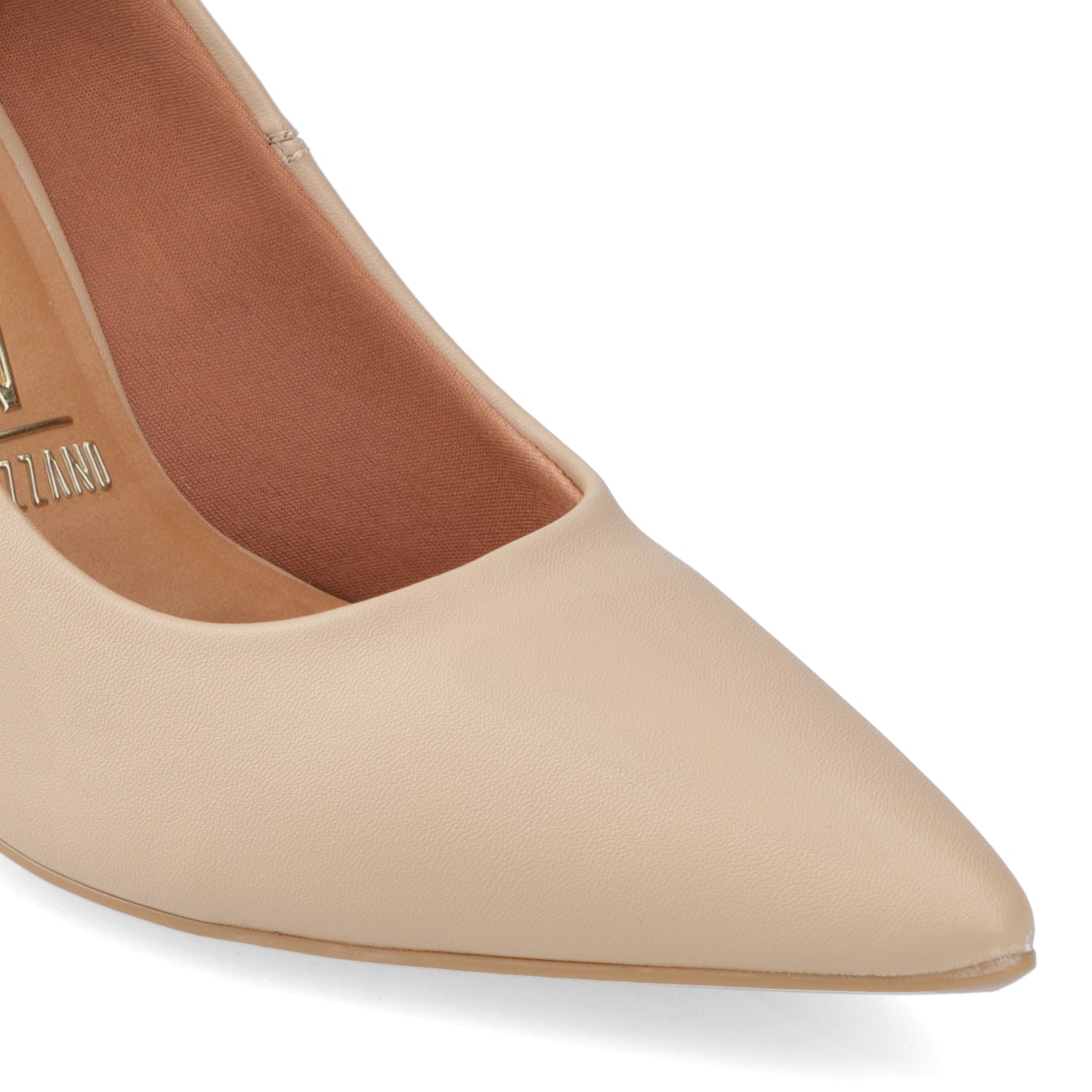 Stiletto Taco Aguja EcoCuero 35 / Beige