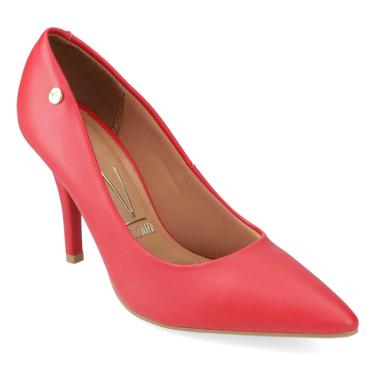 Stiletto Taco Aguja EcoCuero 34 / Rojo
