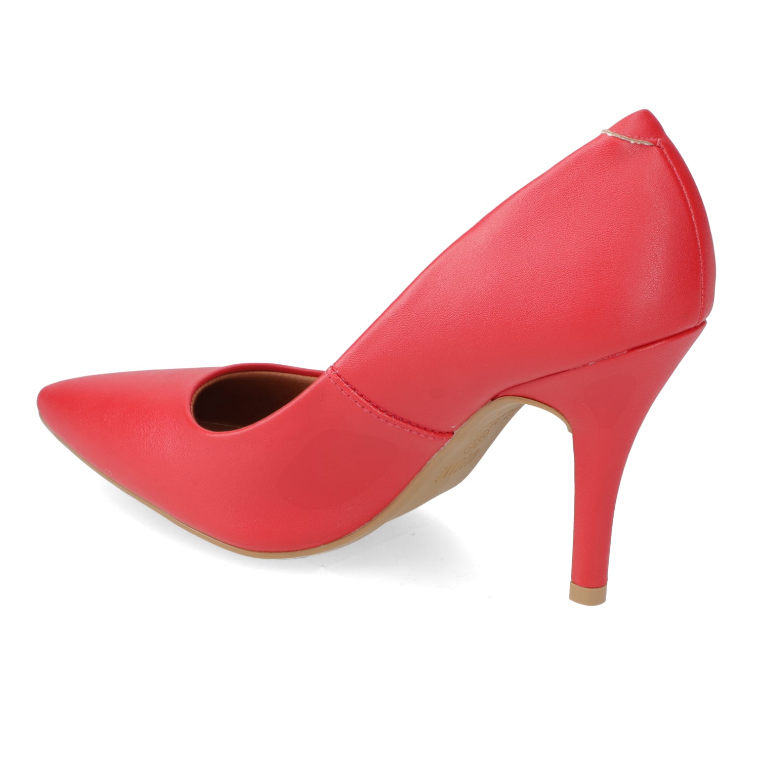 Stiletto Taco Aguja EcoCuero 34 / Rojo