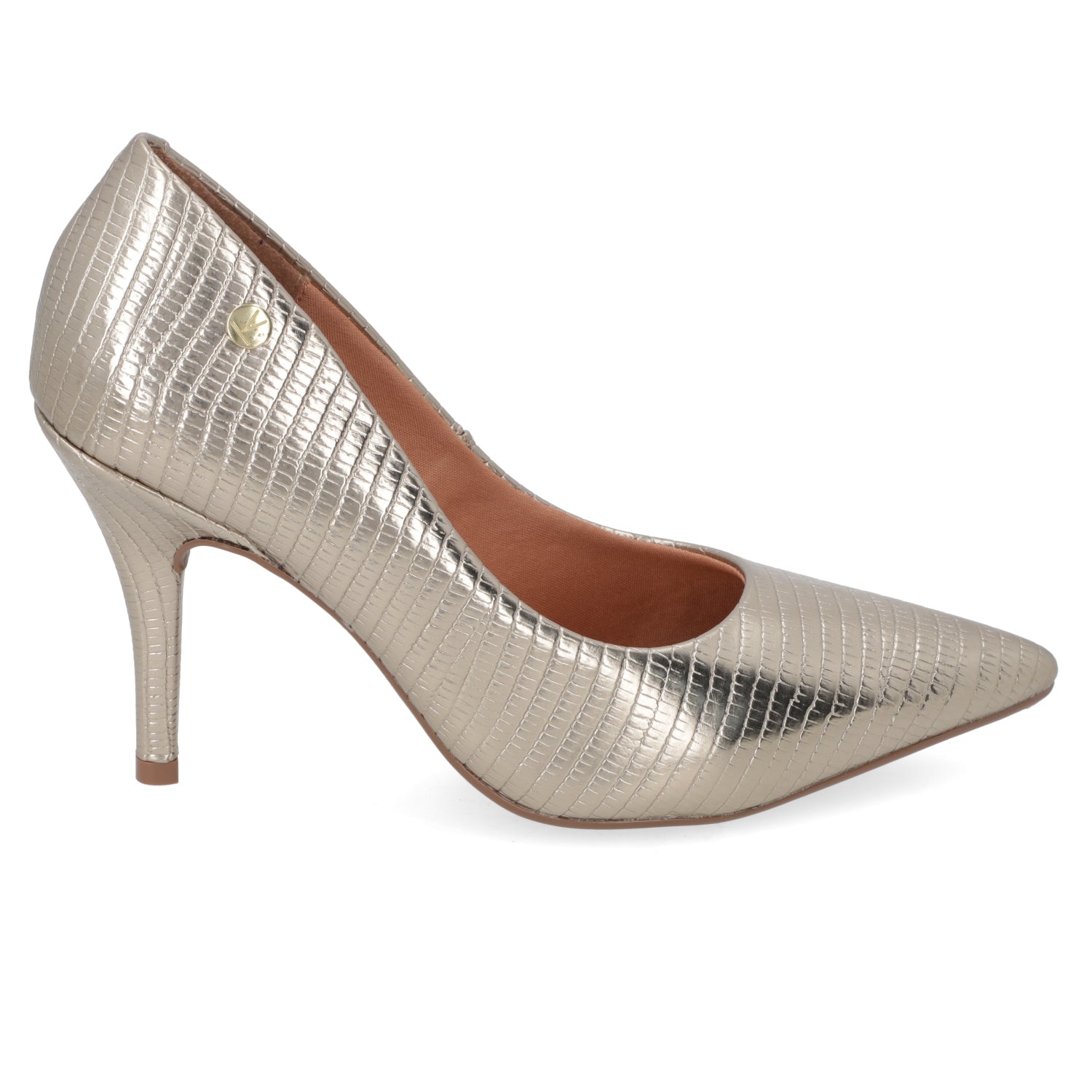 Stiletto Taco Aguja Dorado Vizzano