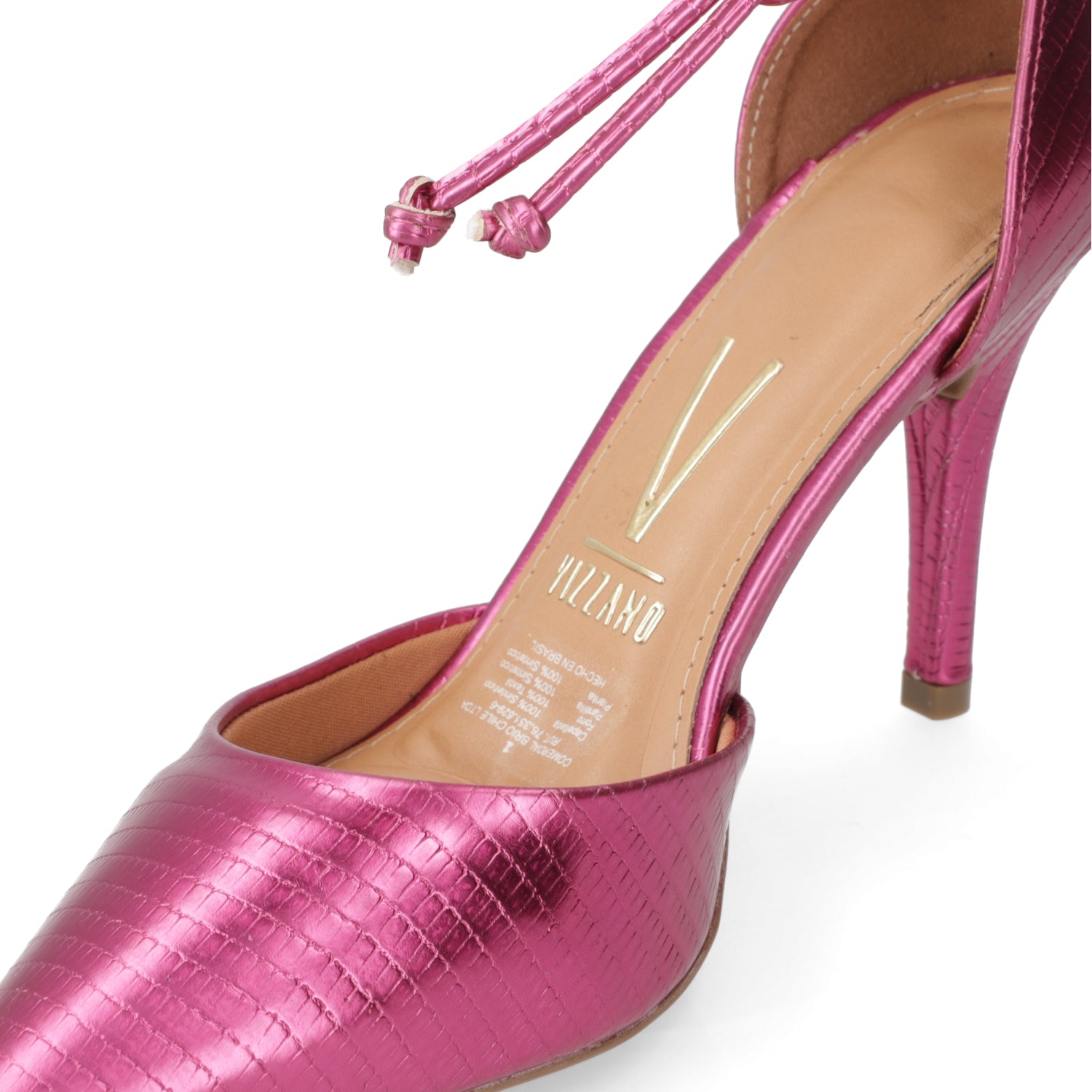 Stiletto Taco Aguja Metalizados Magenta