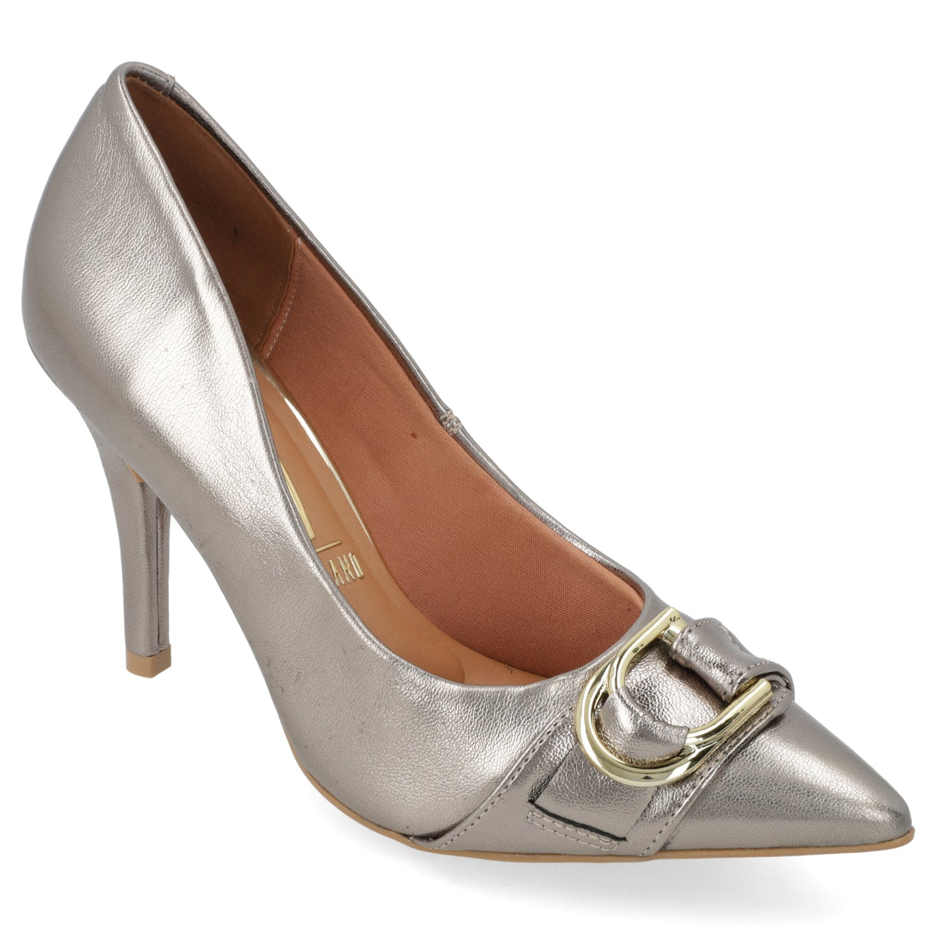 Stiletto Taco Aguja Dorado Vizzano