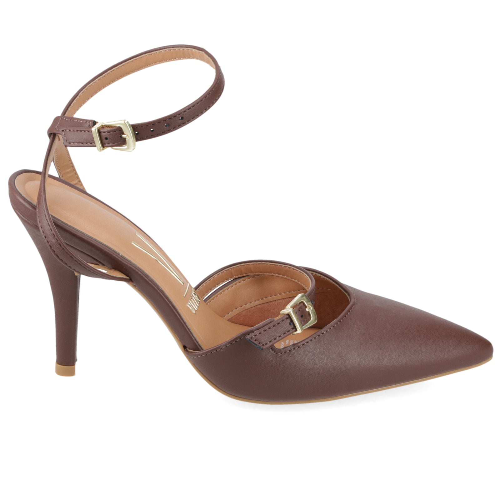 Stiletto Mujer Taco Alto Pulsera al Tobillo Chocolate Vizzano 34 / Chocolate