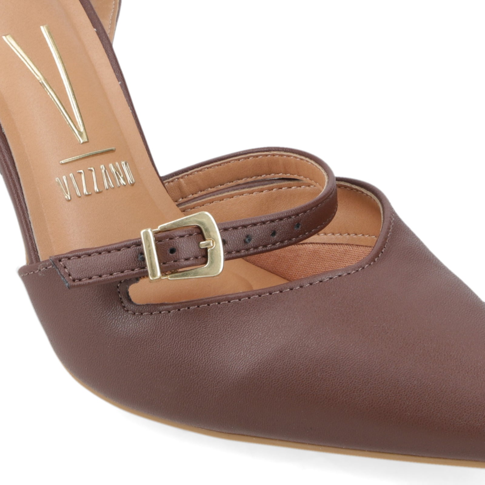 Stiletto Mujer Taco Alto Pulsera al Tobillo Chocolate Vizzano 34 / Chocolate
