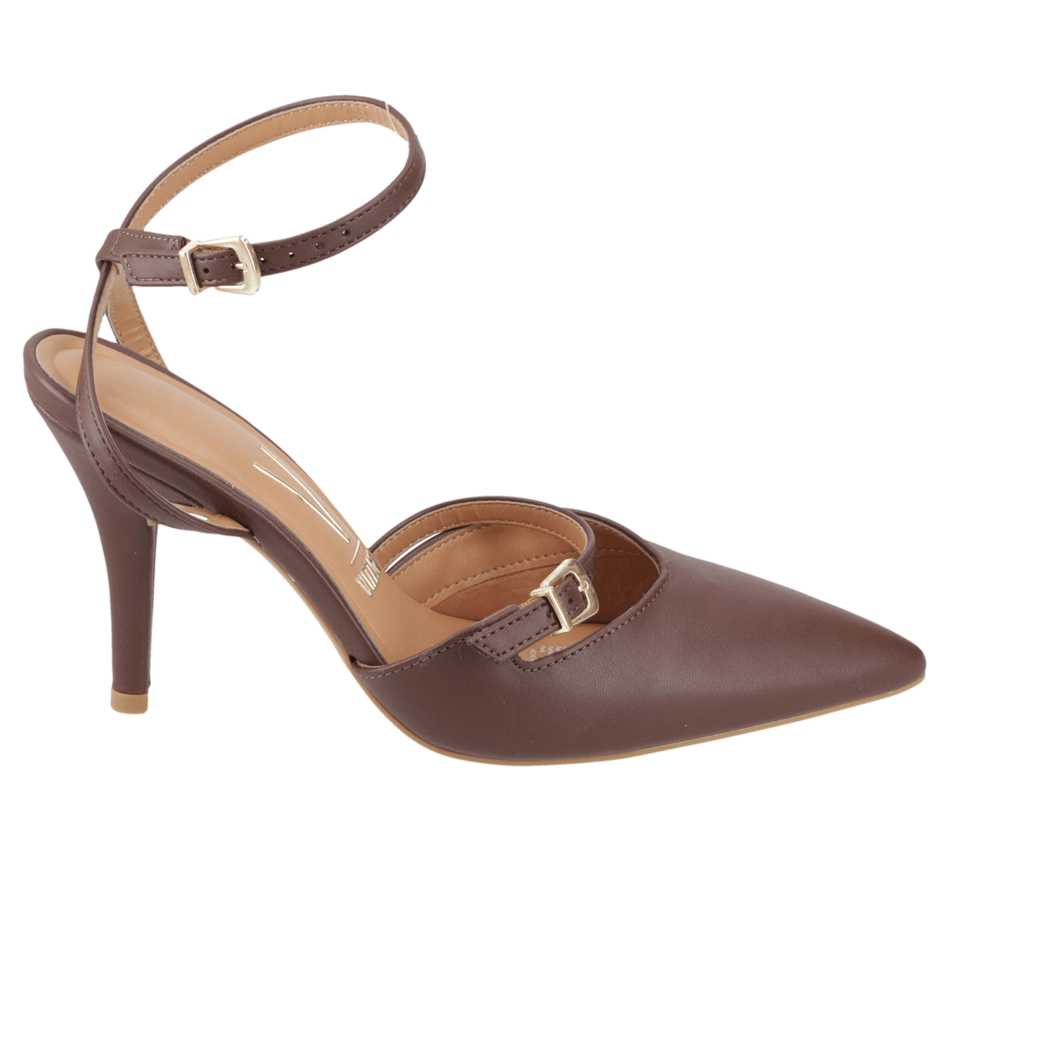 Stiletto Mujer Taco Alto Pulsera al Tobillo Chocolate Vizzano 34 / Chocolate