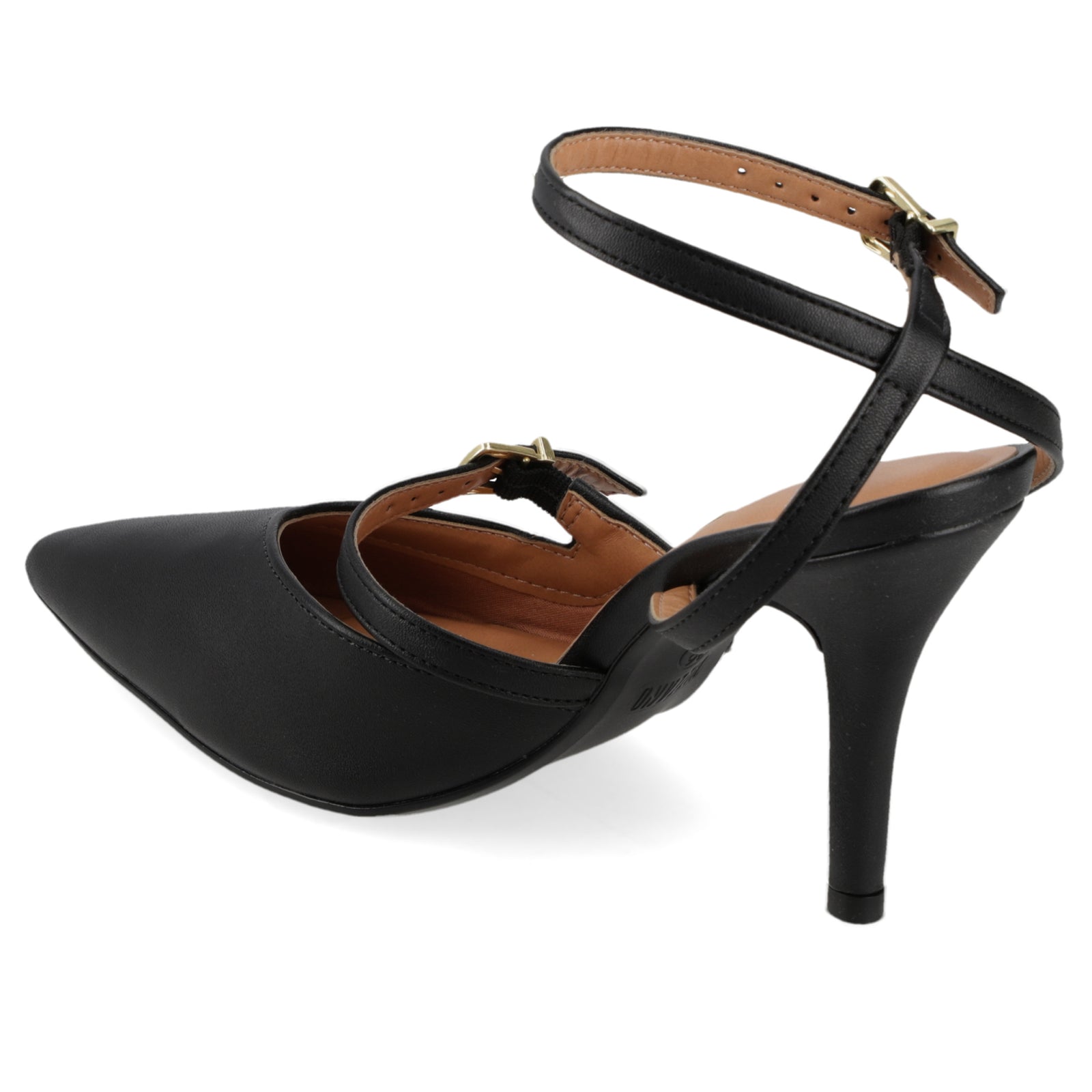 Stiletto Mujer Taco Alto Pulsera al Tobillo Negro Vizzano 34 / Negro