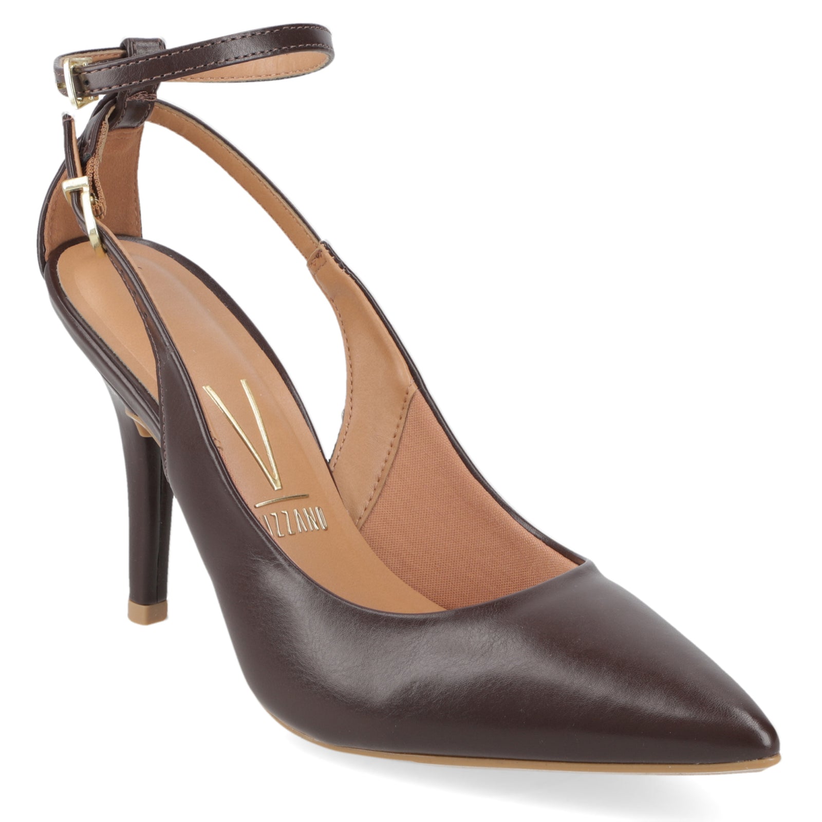 Stiletto Mujer Taco Alto Pulsera al Tobillo Cacao Vizzano 34 / Cacao