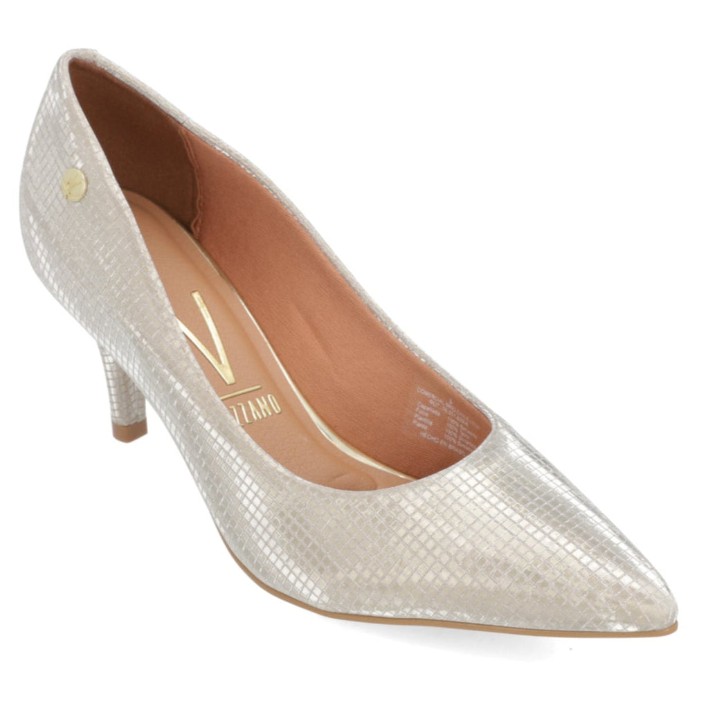 Stiletto Taco Aguja Metalizado Dorado