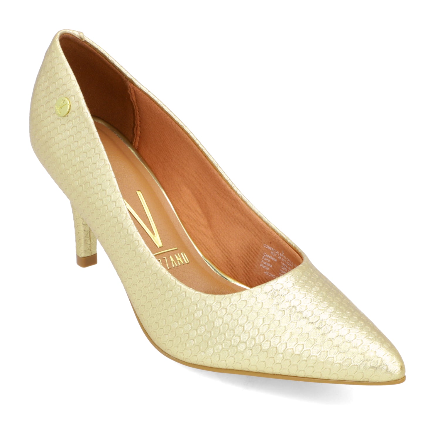 Stiletto Taco Aguja 7 cm Metalizados Dorado 34 / Dorado