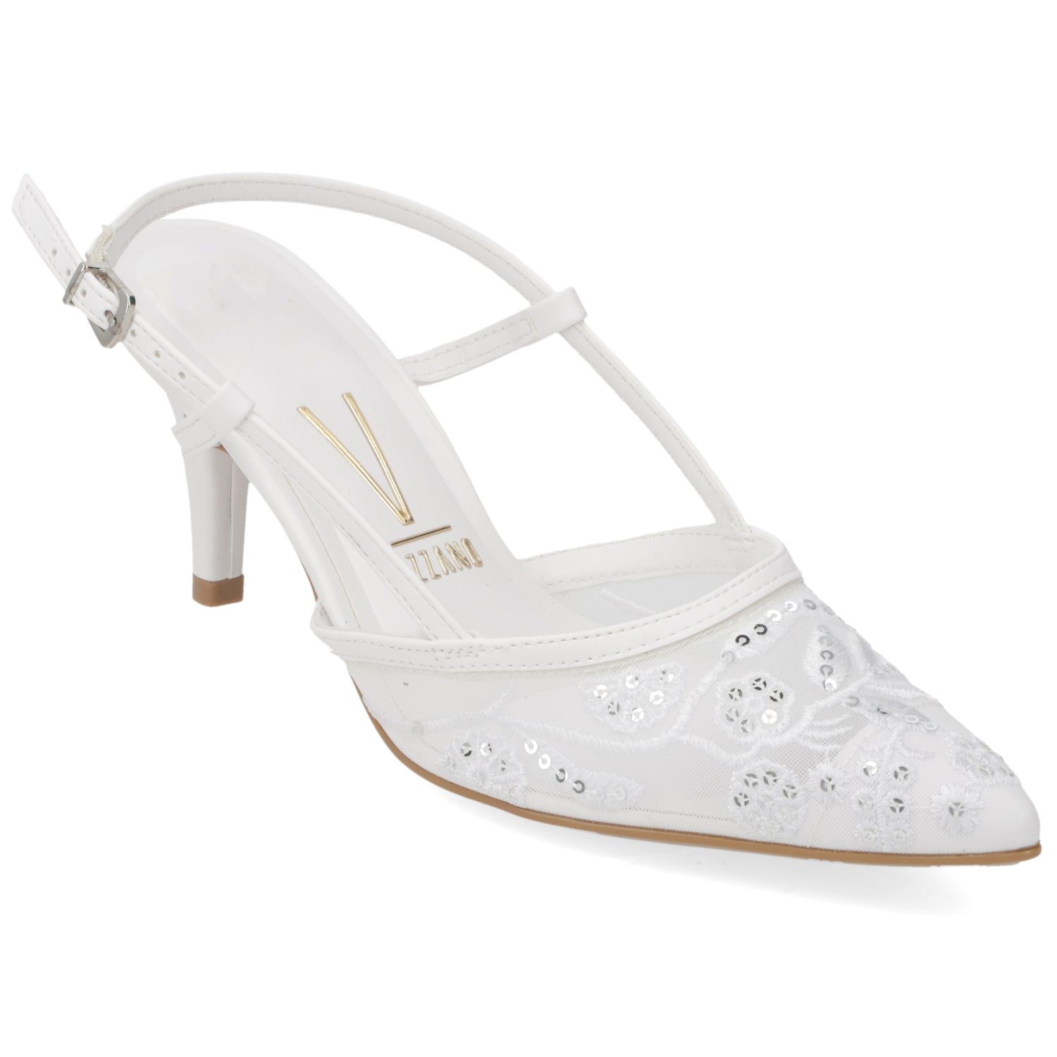 Stiletto de Novia Slingback Blanco Vizzano 35 / Blanco
