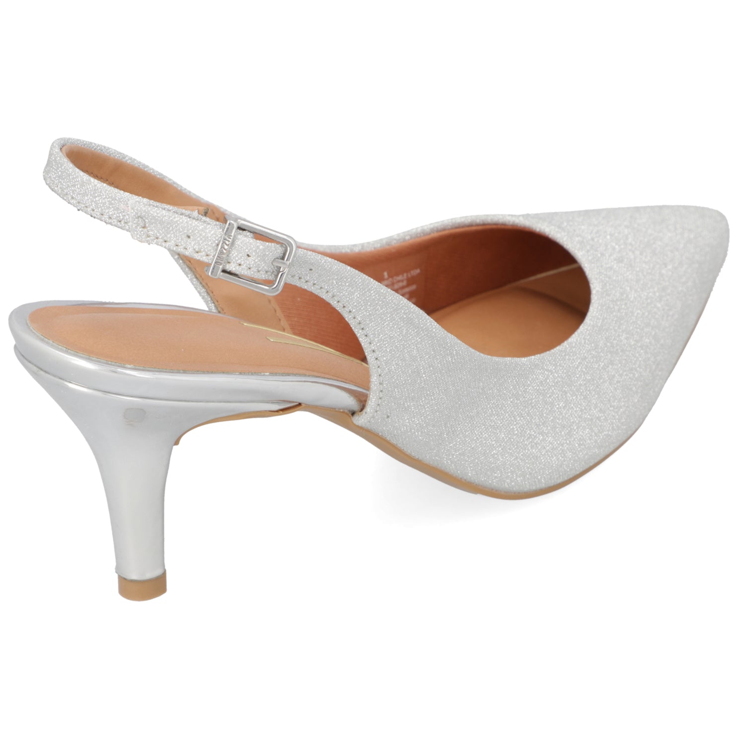 Stiletto Taco Aguja Plateado Vizzano