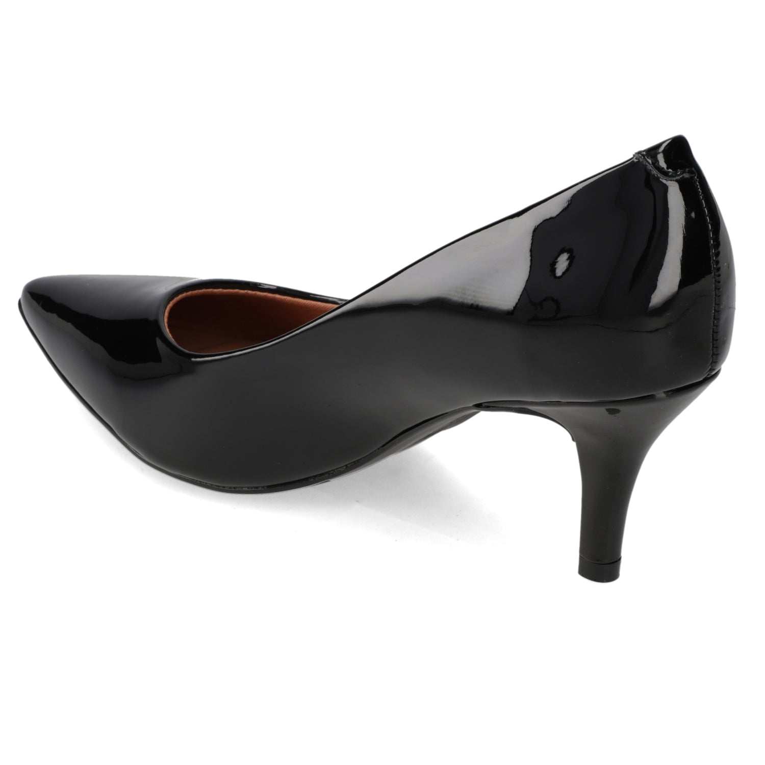 Zapato Taco Aguja Stiletto Vizzano Efecto Charol Negro 34 / Negro