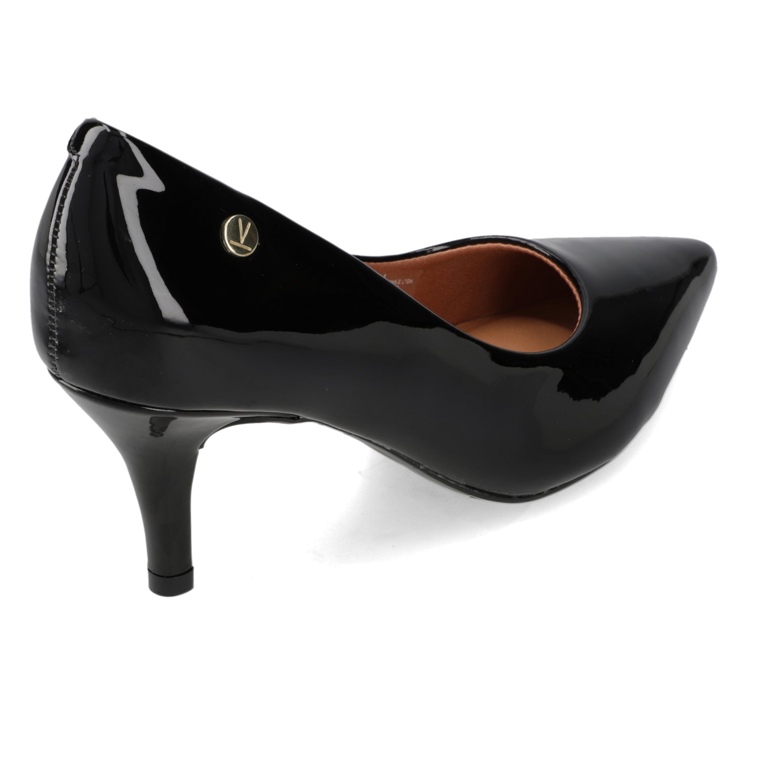 Zapato Taco Aguja Stiletto Vizzano Efecto Charol Negro 34 / Negro