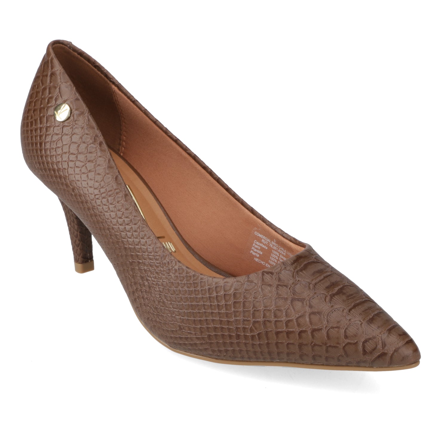 Stiletto 7 cm Croco Café Vizzano 35 / Café