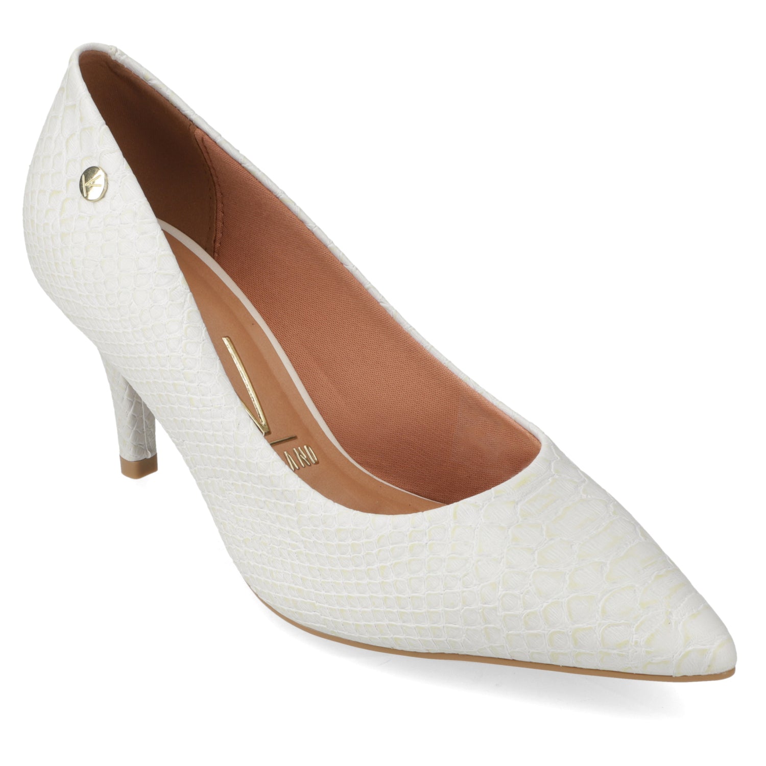 Stiletto 7 cm Croco Blanco Vizzano 35 / Blanco