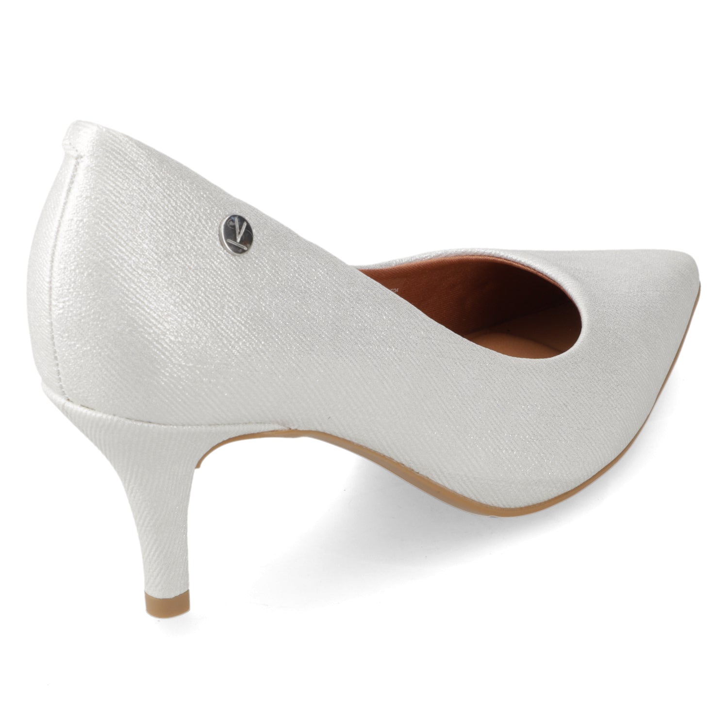 Stiletto Metalizado Blanco Vizzano 34 / Blanco