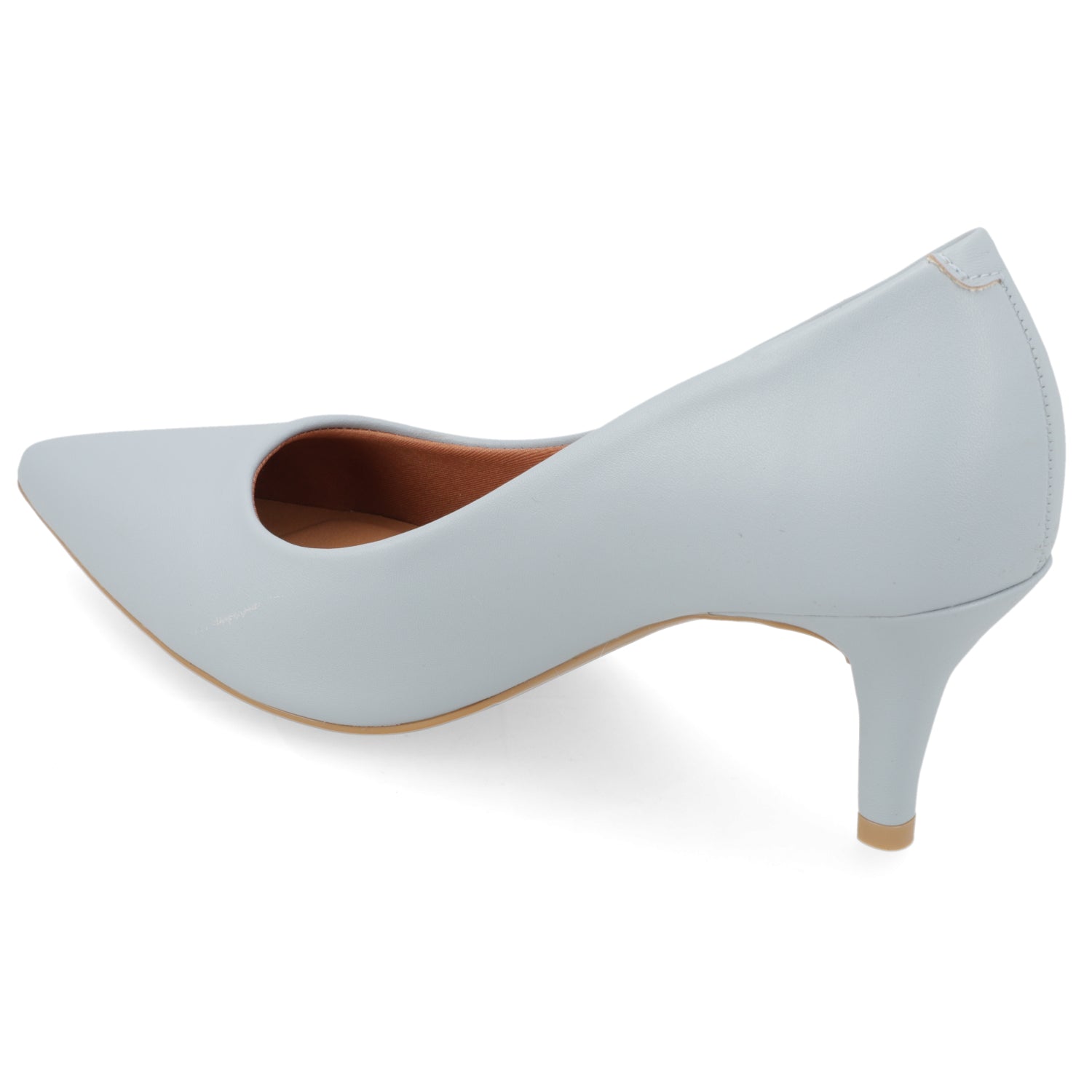 Stiletto Taco Aguja Medio Celeste Vizzano Ecocuero 34 / Celeste