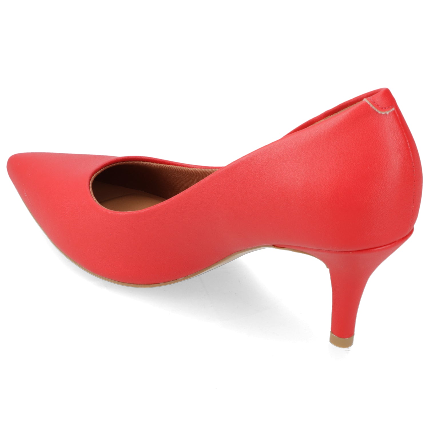 Stiletto Taco Aguja Medio Rojo Vizzano Ecocuero 34 / Rojo