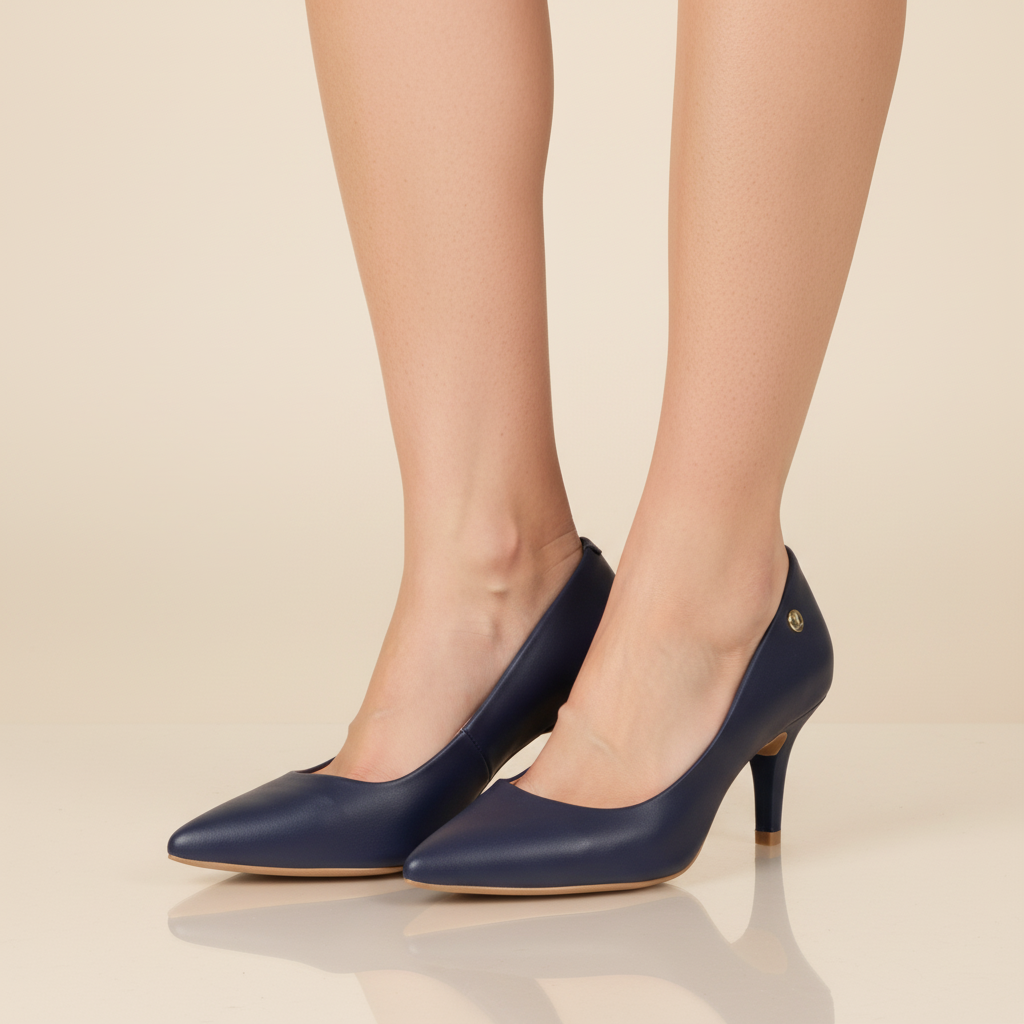 Stiletto Taco Aguja Azul