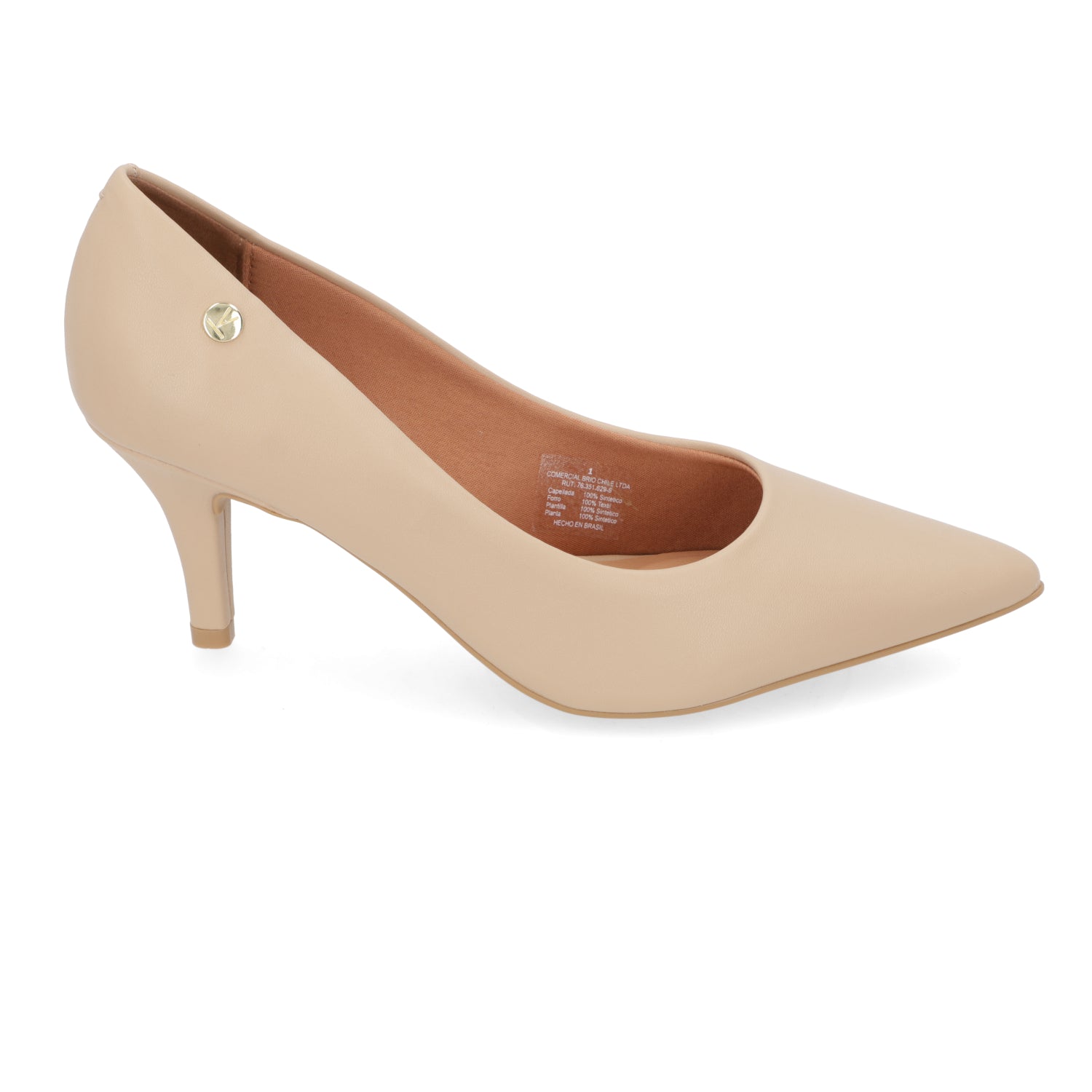 Stiletto Taco aguja Beige Vizzano