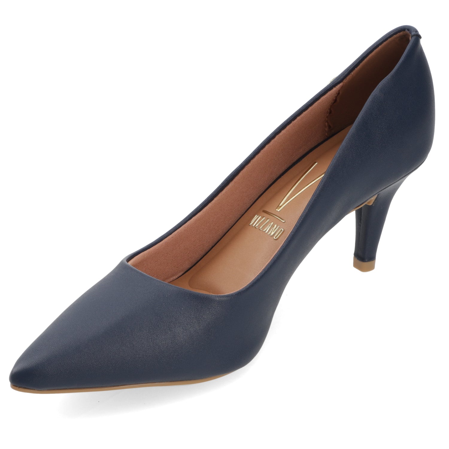 Stiletto Taco Aguja Azul Marino Vizzano