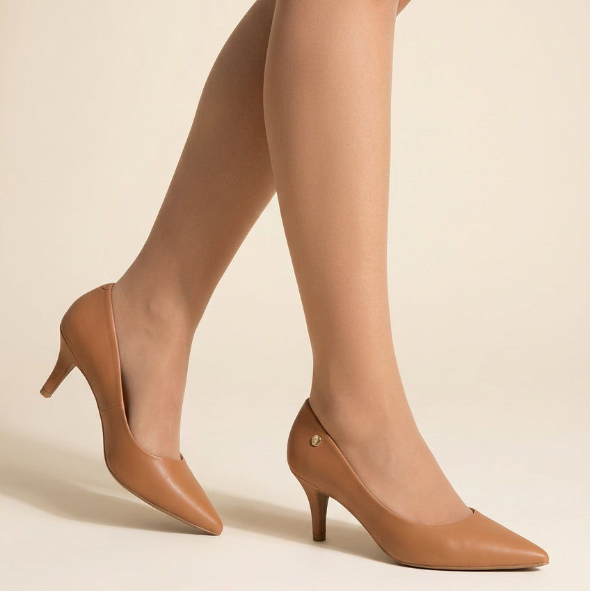 Stiletto Taco Aguja Camel Vizzano