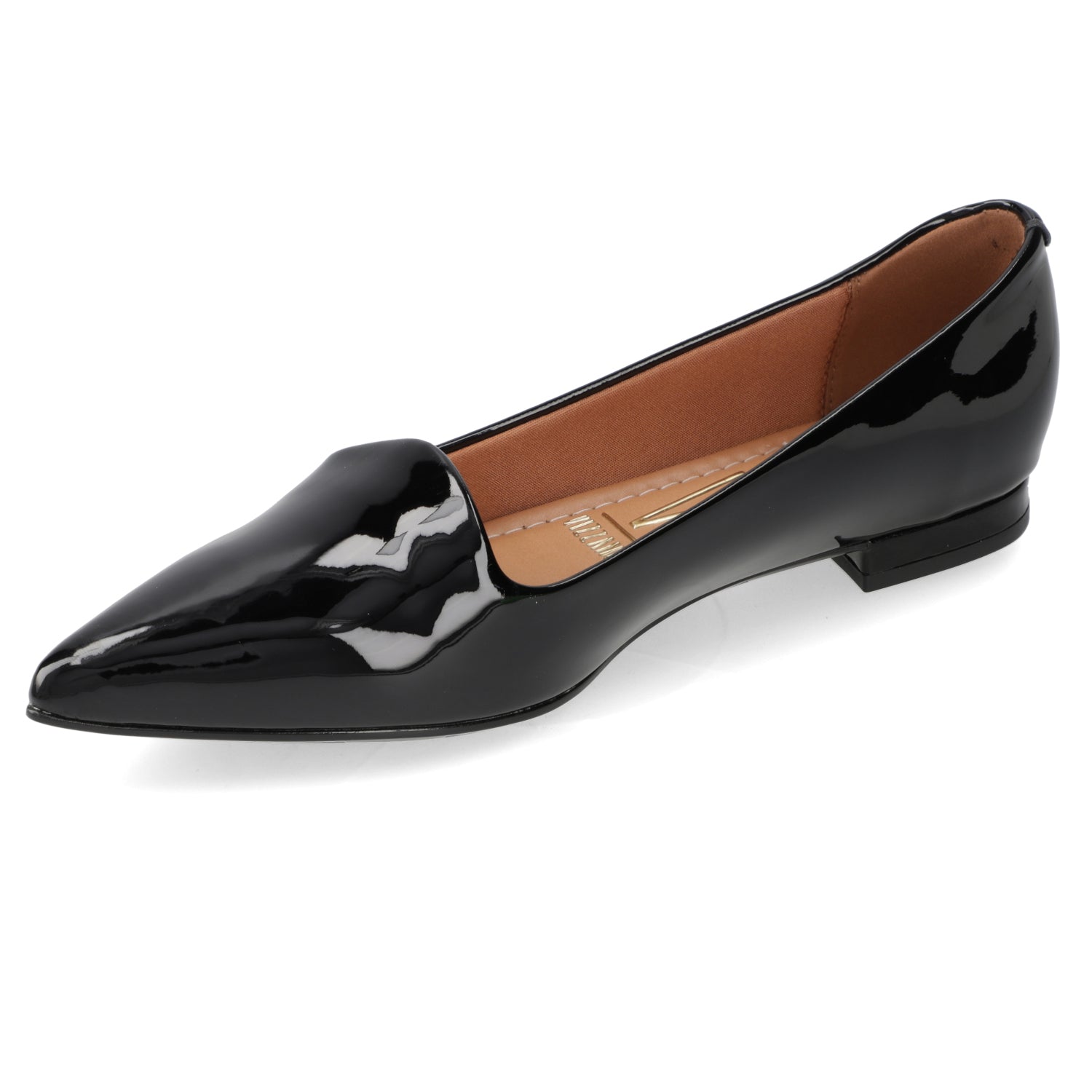 Ballerina Efecto Charol Negro 34 / Negro