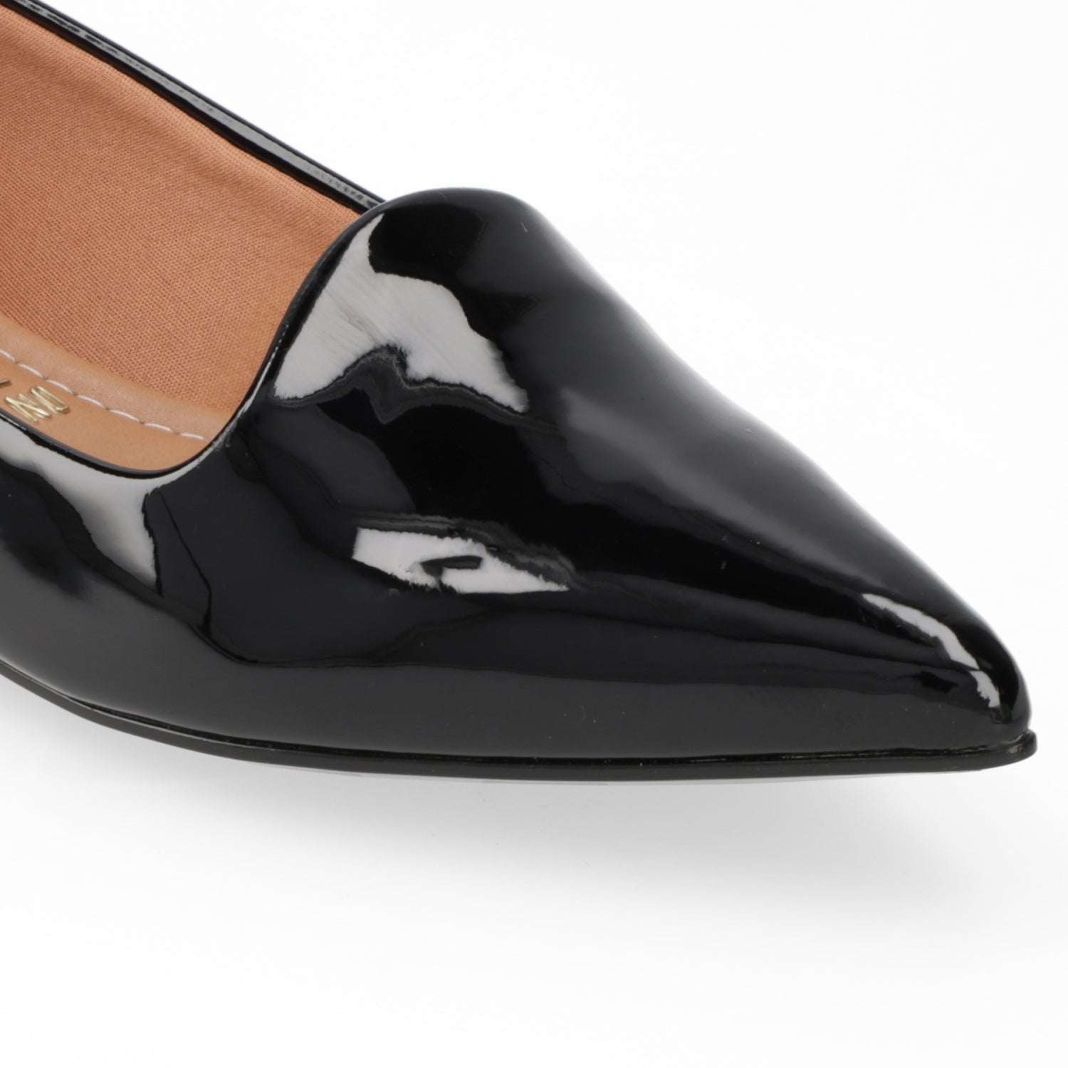 Ballerina Efecto Charol Negro 34 / Negro