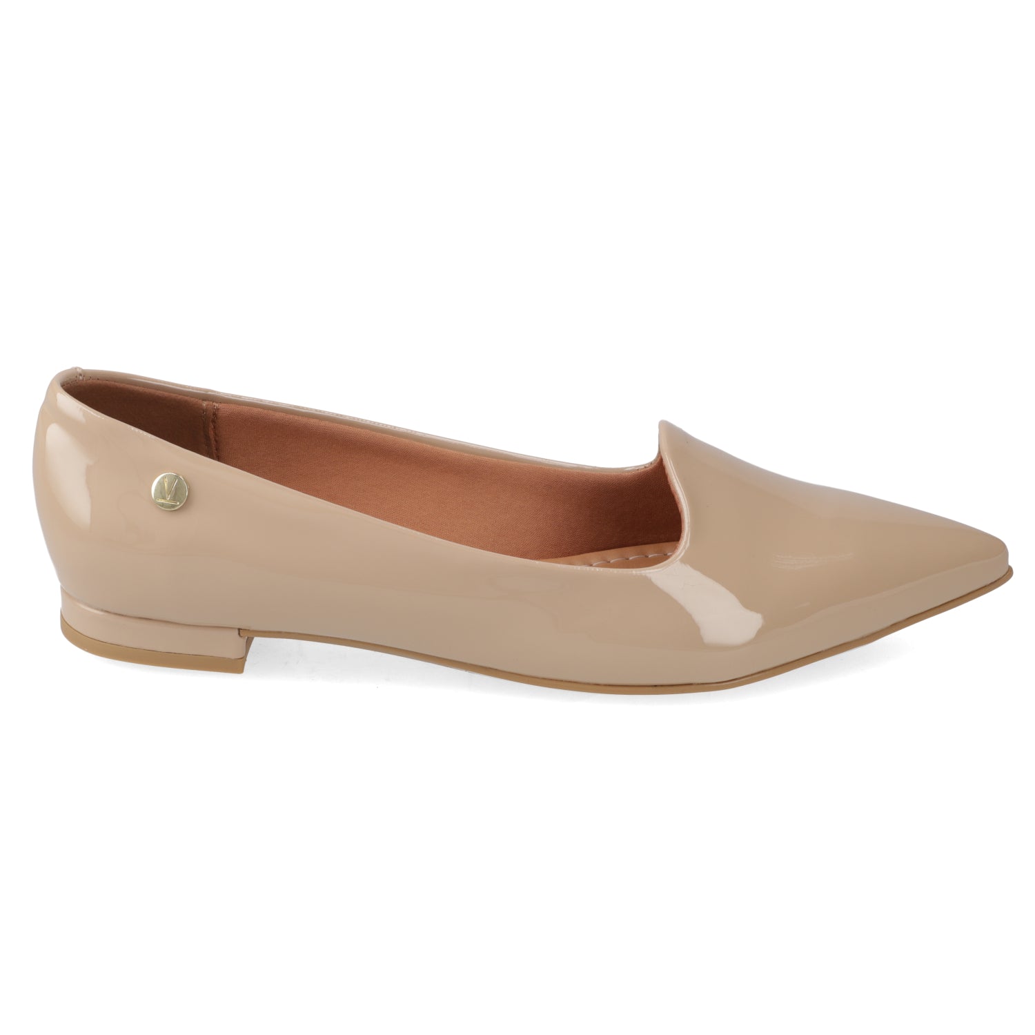 Ballerina Efecto Charol Beige 34 / Beige