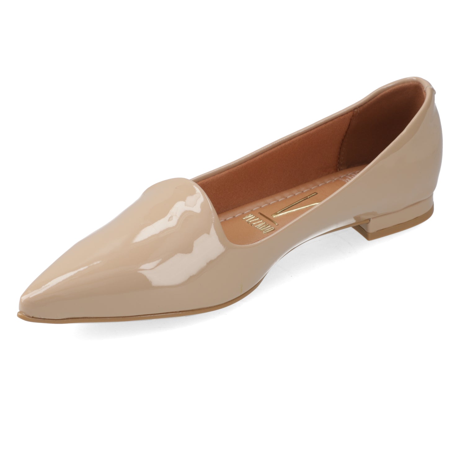 Ballerina Efecto Charol Beige 34 / Beige